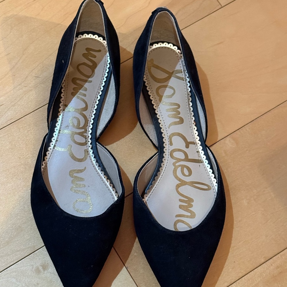 Sam Edelman Black Pointed Toe Heels - Picture 4 of 5